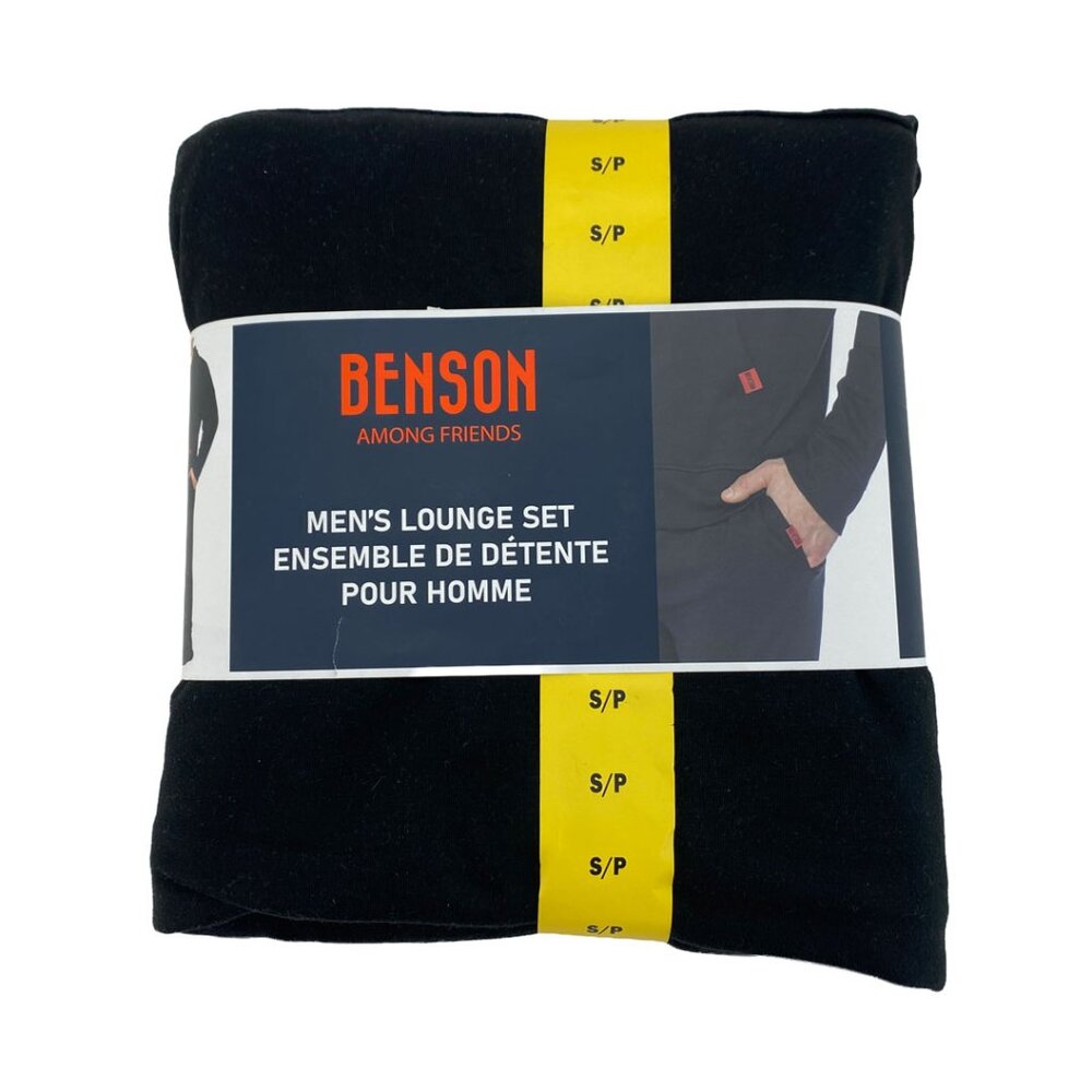 Benson Men's Lounge Set: 2 Piece Set | Black | Sleepwear | Various Sizes **NEW